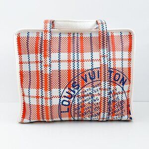 Louis Vuitton Braided Street Shopper PM Orange Blue White